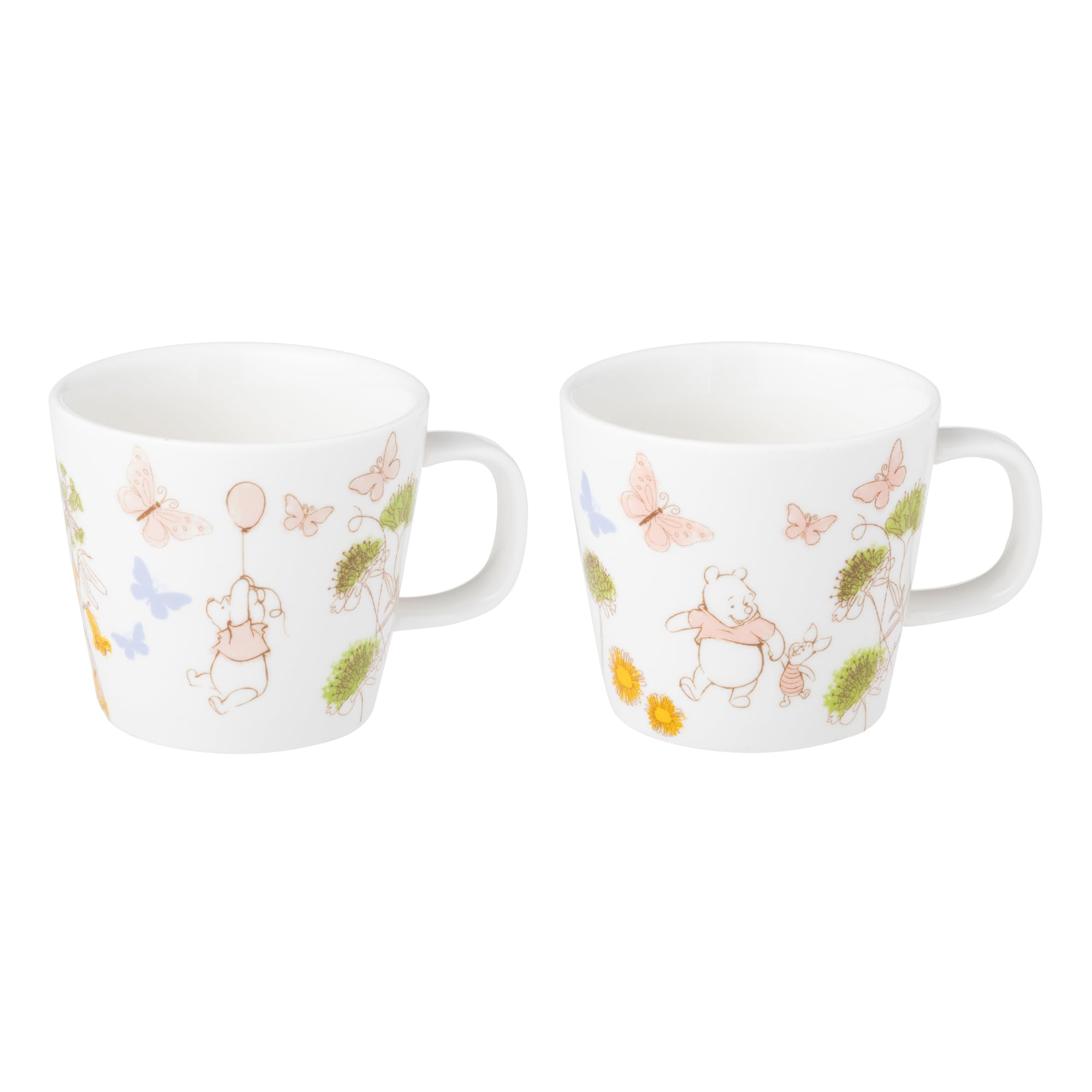 

maebata Disney Винни Пух Цветочная парная кружка Пух Пятачок 69152 &