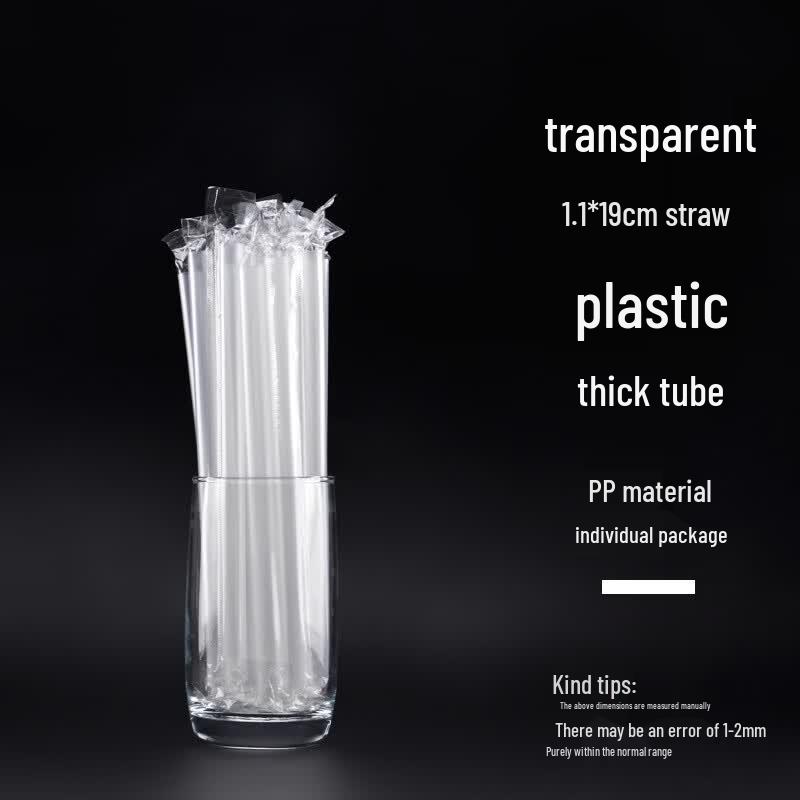 Handun Individually Wrapped Disposable Milk Tea Straws