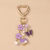 Cute Enamel Flower Butterfly Women Girls Love  Pendants Decor DIY Handmade Jewelry Gifts Bag Charm