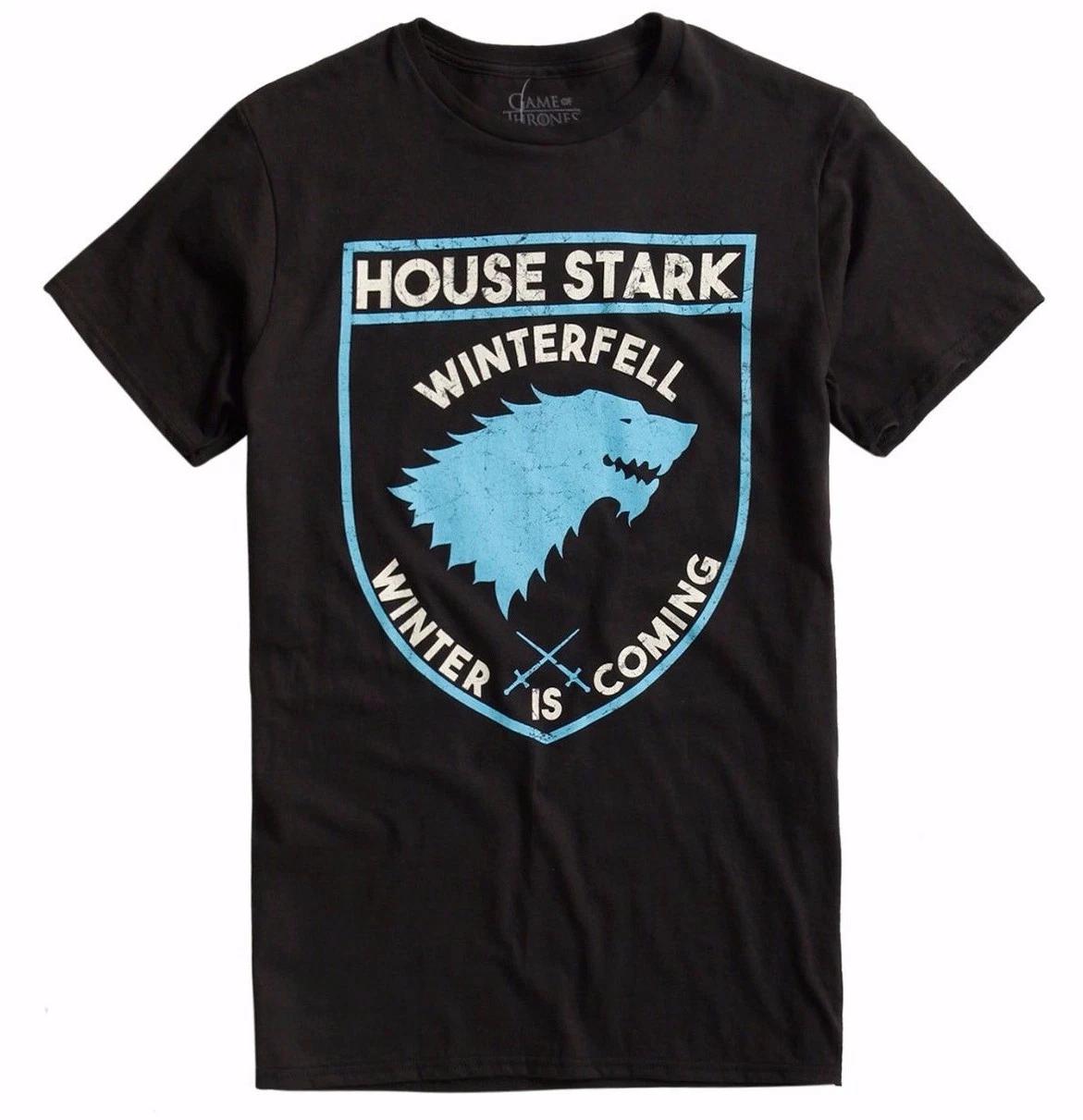 Game Of Thrones STARK SHIELD LOGO T-Shirt NWT Licensed & Official M