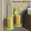 Hygienic Replaceable Cleaning Brush Sponge Head Toilet Brush Holder  Bathroom
