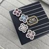 Luxury Diamond Inlaid Four-Leaf Clover Necklace - Gold Handmade Clavicle Chain for Women, As Seen On Xiaohongshu Socialites