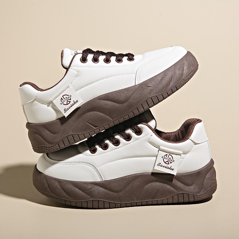 

Спортивные кроссовки, увеличивающие рост, повседневная обувь и обувь для хлеба 40 коричневый/белый