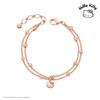 Sanrio Hello Kitty Jewelry Kitty Ball Link Double-Line Bracelet (Pink) Hlbr235-P