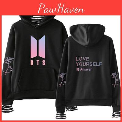 Liebe Kpop Dich Selbst Bts Bangtan Jungs Sweatshirt Kapuzenpullover Pullover mit Tasche Unisex