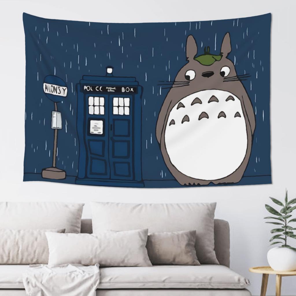 Cutecore Anime My Neighbor Totoros Tapestry Bedroom Decoration Wall Hanging Blanket Tapestry Cool Stuff For Room