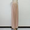Celebrity Style Banquet Suspender Tube Top Pleated Design Champagne Skirt Dress Set Women