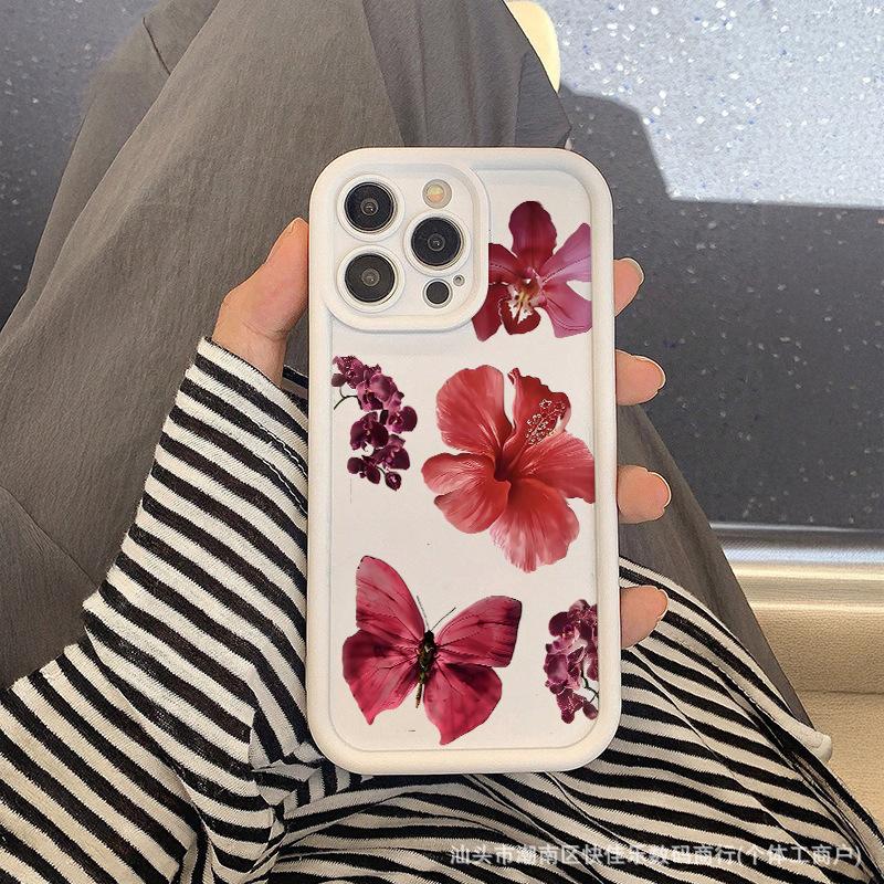 Applicable to iPhone13/14 Apple 15ProMax niche flowers and plants 11/12 anti-drop 16plus all-inclusive mobile phone case