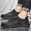 Fashion Four Seasons Men's Board Shoes High quality and comfortable sports style Leisure Party and office Comfortable daily Black Grey