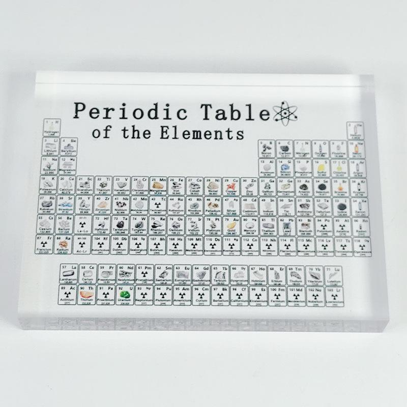 Periodic Table Elements Acrylic Desktop Ornaments - Creative Gifts for School Holidays