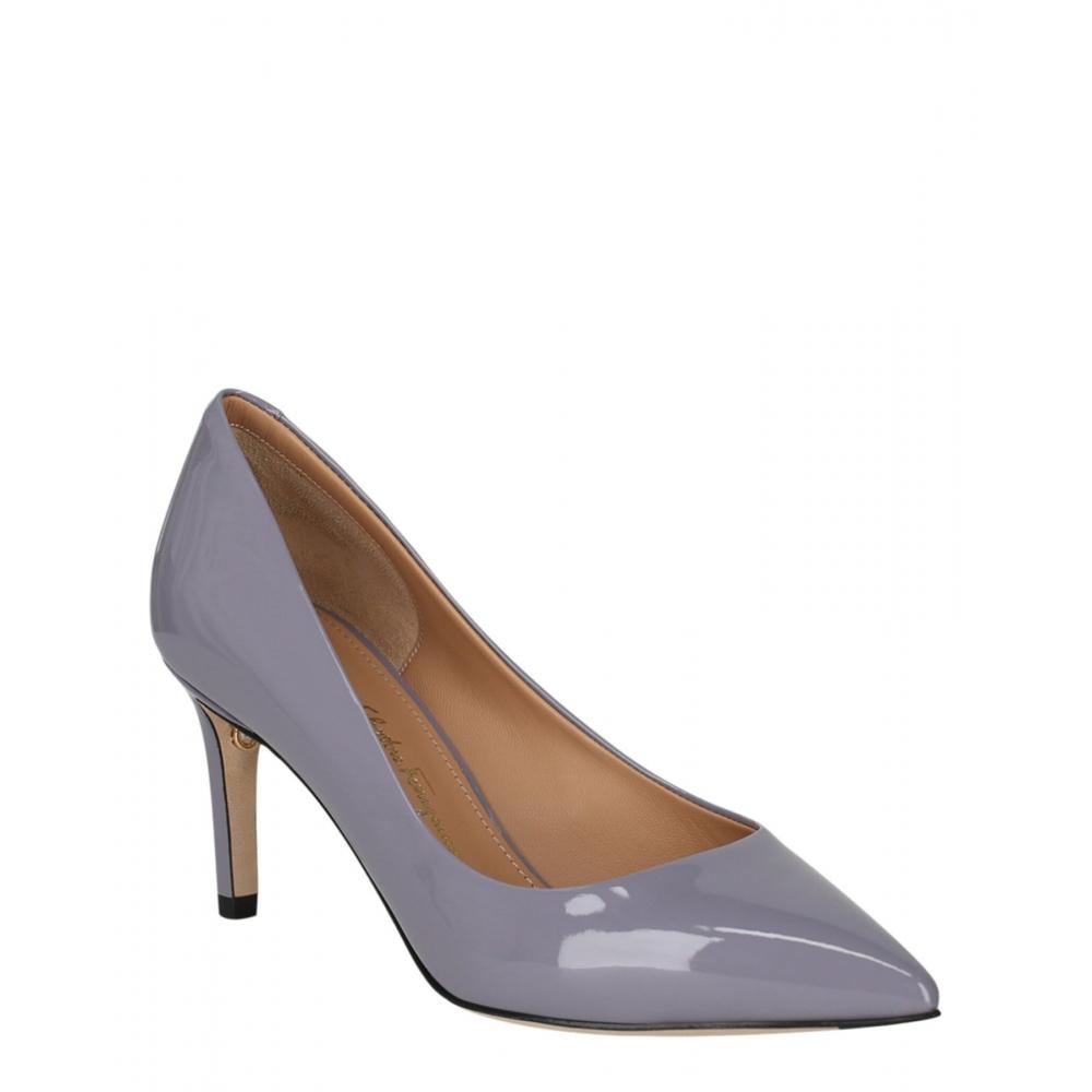 Salvatore Ferragamo Ilary Patent Pump Grey