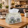 1pc French Provincial Tissue Box - Lavender Wheelbarrow Floral Napkin Storage Box, Suitable for Rolls/facial Tissues/single Sheets, Multi-functional S