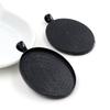 Neue Mode 5 Stück/Los 30x40mm Innenmaß 8 Farben Beschichtet Einfacher Stil Cabochon Basis Fassung Anhänger Anhänger