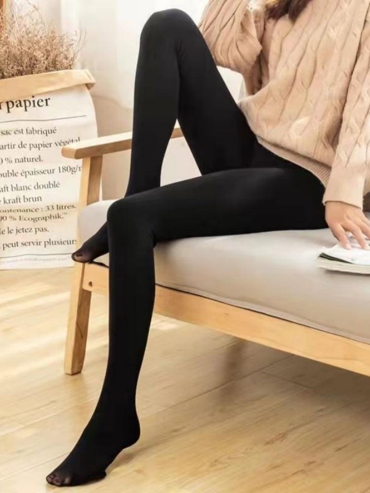 

Slimming Compression Pantyhose for Women, Spring Fall Sheer Anti-Snag Tights, Light Leg Effect Shaping Hosiery for Daily Wear One Size чёрный