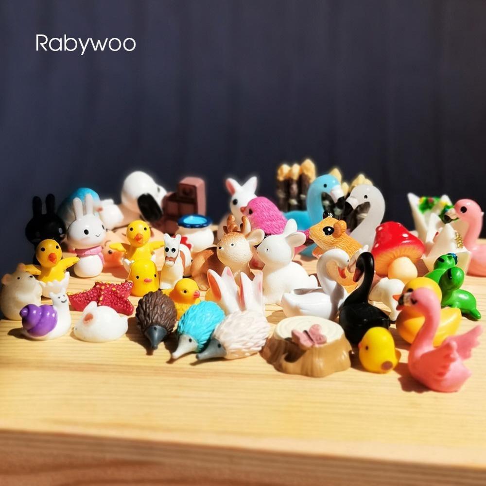 Мини-животные 3 фигурки Маленькая утка Птица Фея Сад Миниатюрный ландшафт Террариум — фото 4