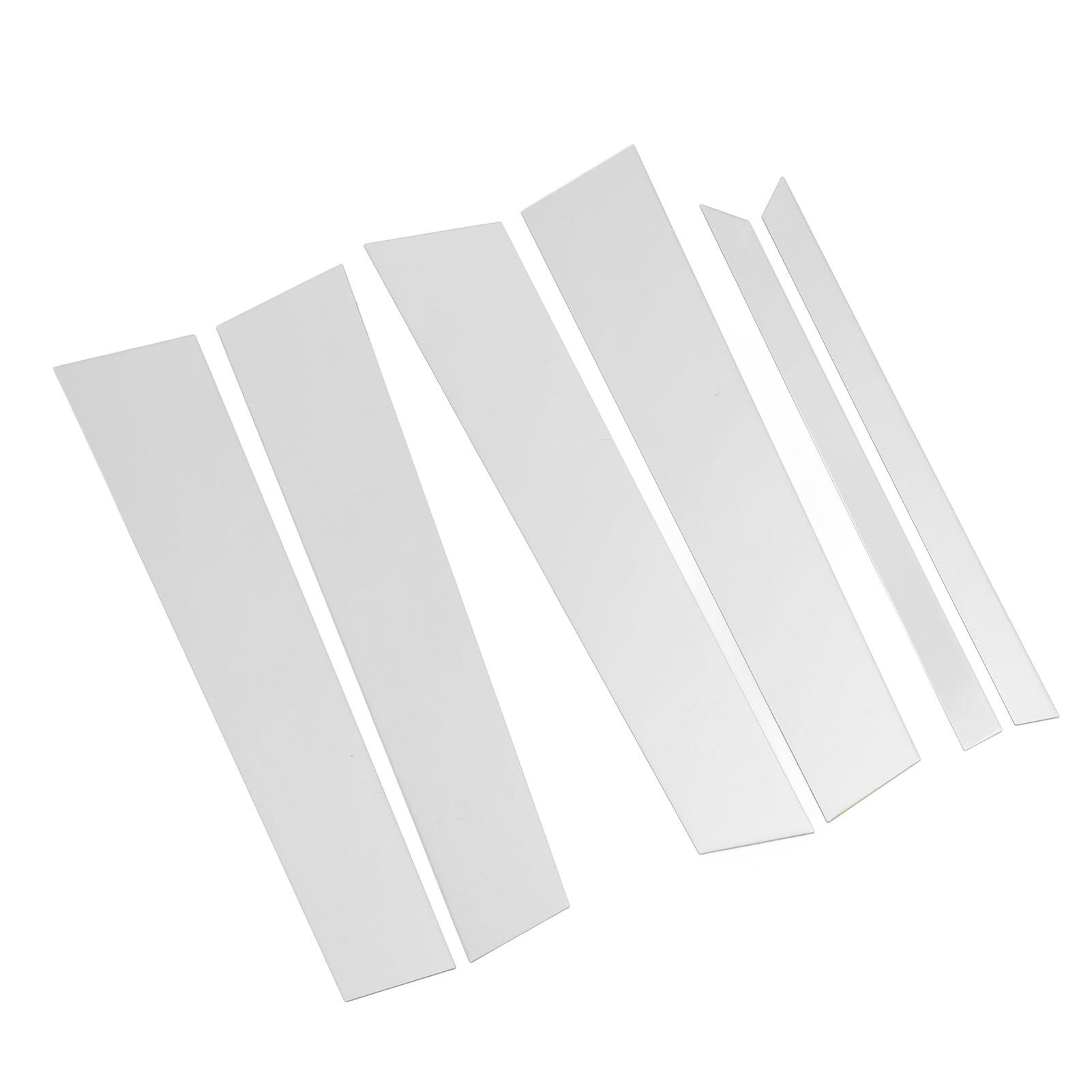 

6 шт. Накладки на стойки окон из ПК, хромированные, крутой вид, самоклеящиеся, замена накладок на стойки окон для Benz M