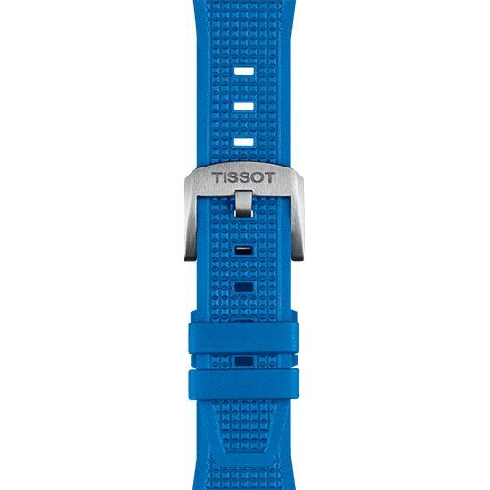 Tissot Синий резиновый ремешок для PRX 40 мм, совместимый, T852.049.577