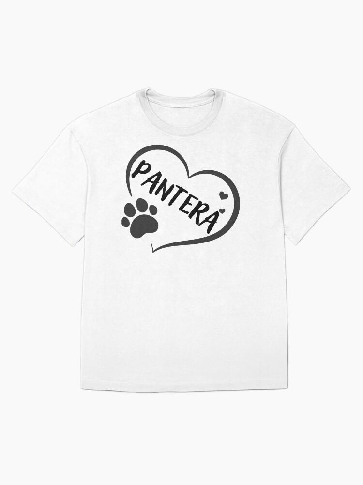 Pantera Pantera in a heart with a paw, great gift for dog or cat owners Oversized Unisex T-Shirt
