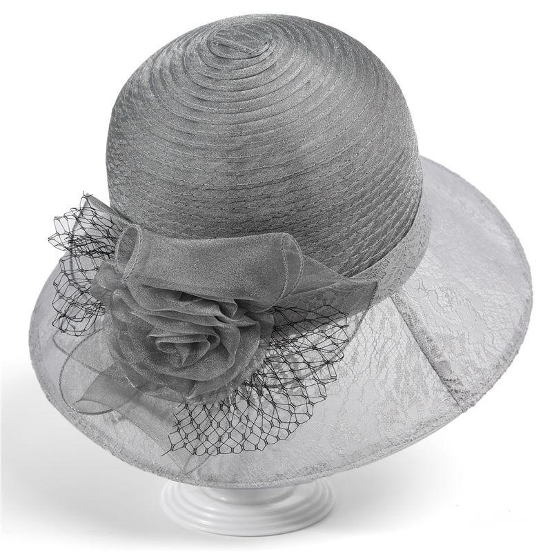 Sunshade Hat for Women In Summer Fashionable New Flower Pot HatOrganza Fisherman Hat