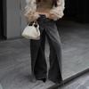 Women Y2K Style Design Hip Hop Wide Leg Jeans Pants Lady Vintage Straight Denim Trousers