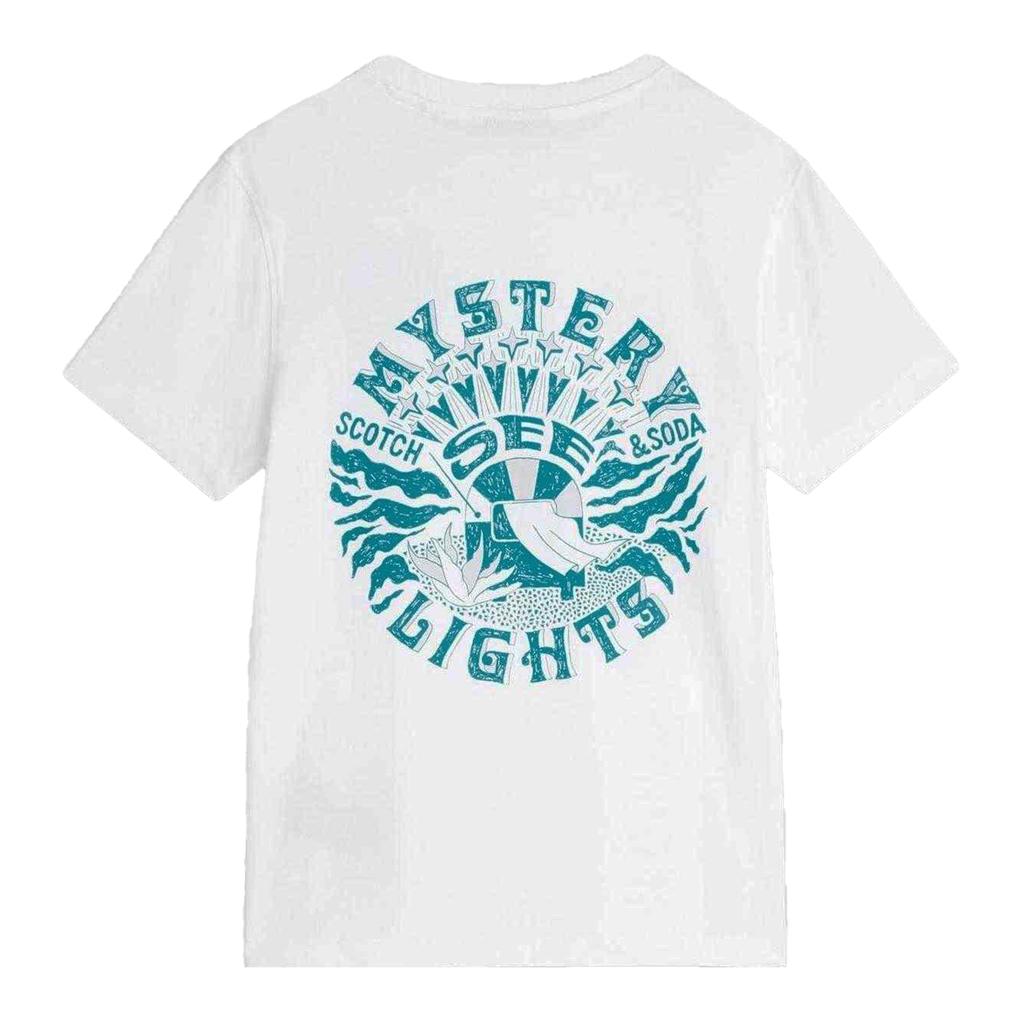 Scotch And Soda Childrens/Kids Artwork Logo T-Shirt