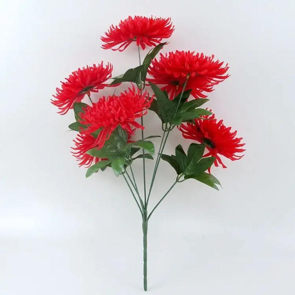 7 Heads /1pcs 55cm golden chrysanthemum branch plastic Artificial flowers flores DIY wedding home decoration plant