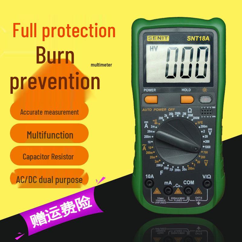 

Sheng Li De SNT18A High-Precision Electrician s Multimeter with Anti-Burn Protection and Free Shipping