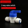 1/4" Quick Connect Blue Card Water Purifier Ball Valve & Drain Connector