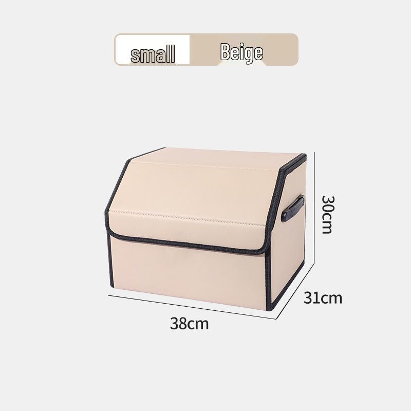 Leather Car Trunk Storage Organizer Box