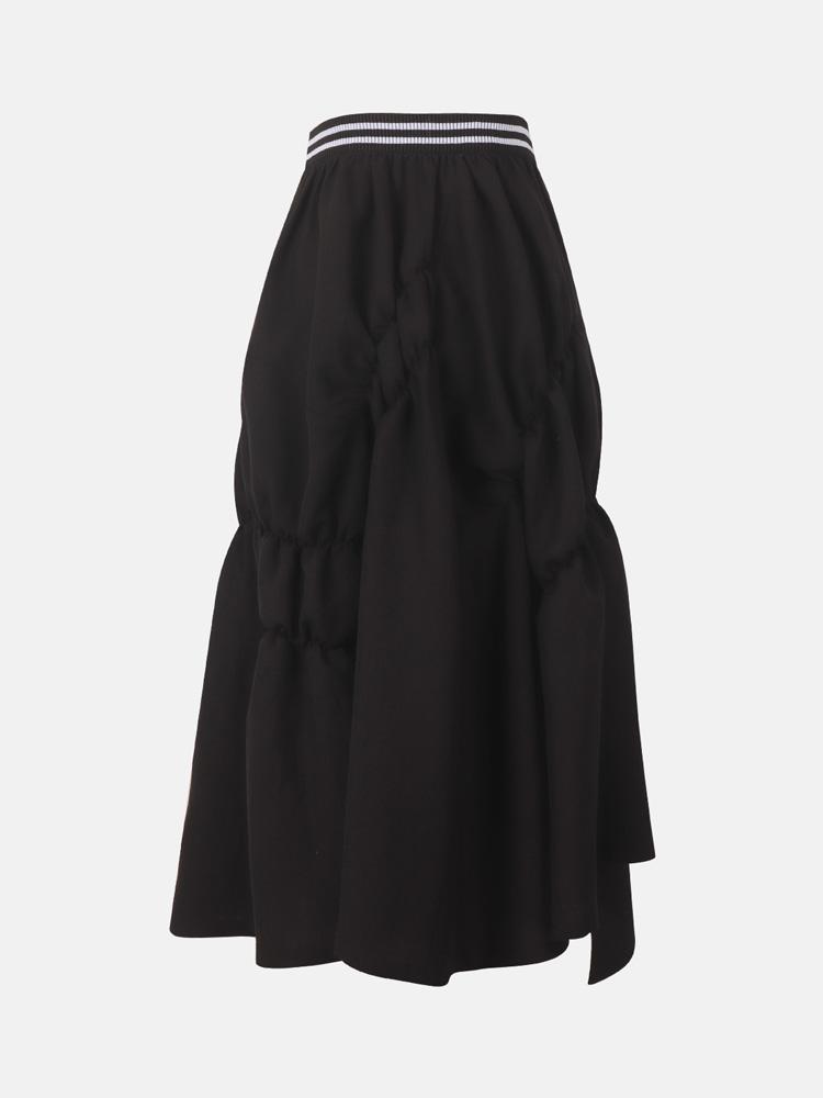 LBYL Black Volume Elastic Skirt