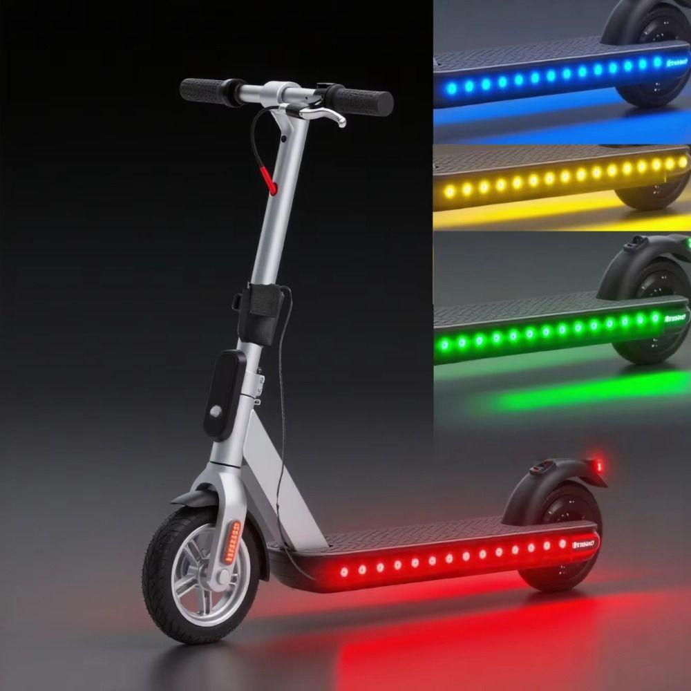 Battery Powered Scooter LED Lights Multi-Color RGB Light Strip Underglow Lights  Night Riding