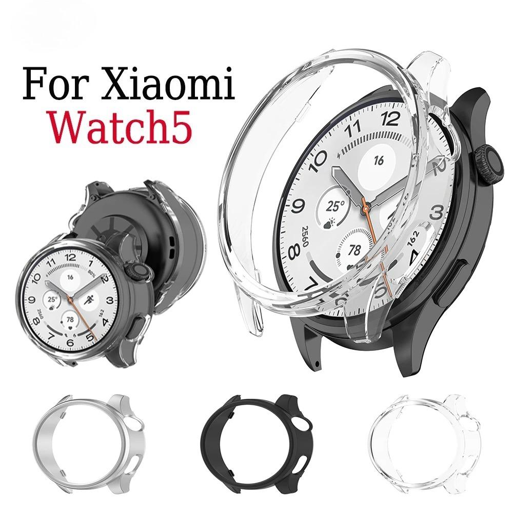 PC Hollow Case For Xiaomi Watch 5 Protector Samrt Watch Strap Cover Bumper For Xiaomi Watch 5 Protective Shell Cases