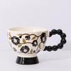 Medium Style Mug Tenghua High Foot Ceramic Cup High Looking Drinking Cup Office Coffee Cup Holiday Souvenir Gift Cup