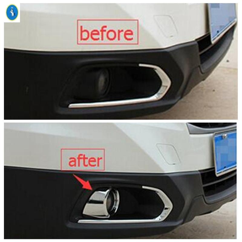 Främre Huv Bumper Dimljus Lampor Dekoration Ram Skydd Trim Passar För Suzuki SX4 s-cross 2014 - 2016 Bil Utvändiga Tillbehör
