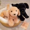 Giocattolo di Peluche Cane Labrador Simulato all'Ingrosso Golden Retriever Cucciolo Ripieno Bambola Cuscino Coccoloso Regalo di Natale Compleanno per Animali Domestici