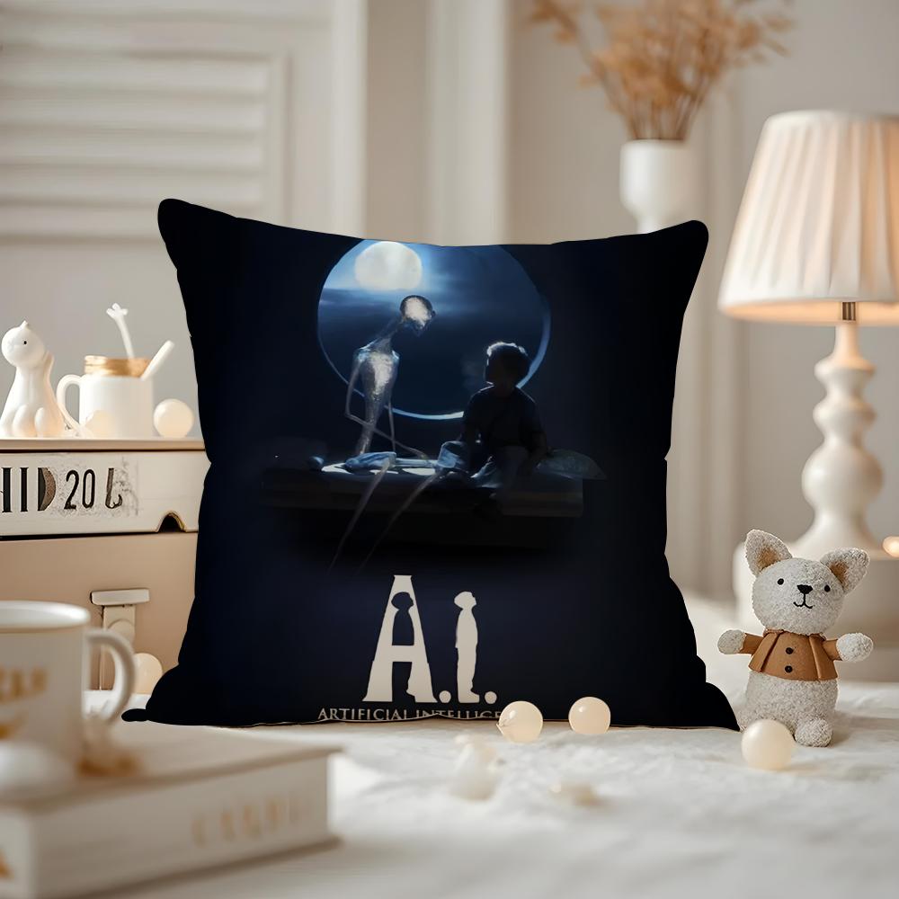 Artificial Intelligence Movie Cushion Cover Pattern Printed Pillowcase For Living Room Sofa Cushion Cover & Bedroom Decor