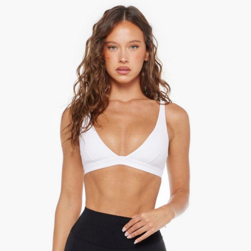 

Fashion Sports Sexy Intimates Women s Beautiful Back Underwired Bra Push up Yoga Bra Running Fitness Yoga Wear High Elastic New White M