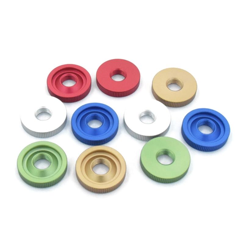 Precised Machined Aluminum Fixing Nut Tape Recorder Accessories Featuring Enhances Detail and Five Color Optional