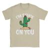Cactus Im stuck on you Unisex T Shirt  Vintage Tees Short Sleeve Crew Neck TShirts Cotton Graphic Printed Clothes