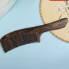 Tan Mujiang Fine-Tooth Long-Handled Wooden Comb