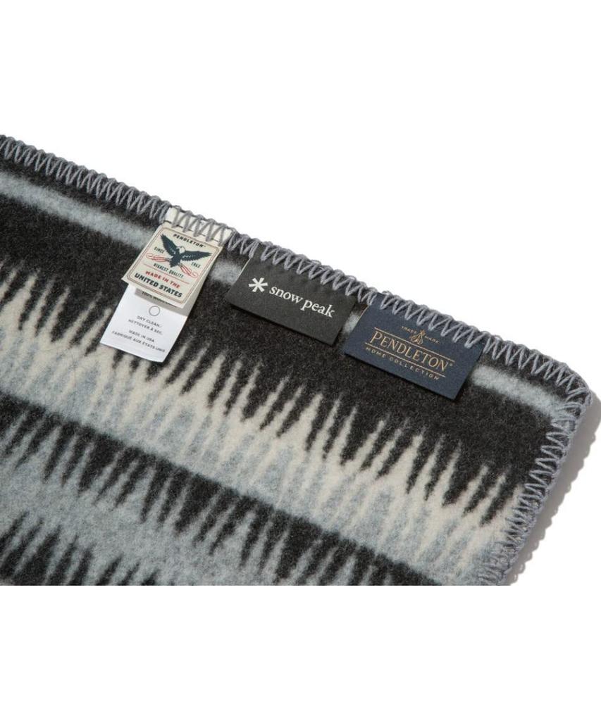 Snow Peak Muchacho Blanket One CH Blanket Throw Charcoal Gray Outdoor Camping Home SP×PENDLETON SI-PD-22AU001CH (Charcoal Gray/FF)