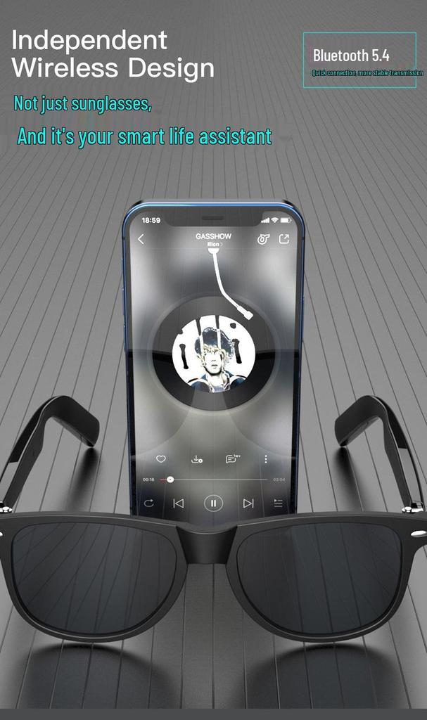 AI Smart Glasses with Ultra-long Battery & Cycling Navigation
