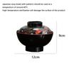 New With Lid Miso Soup Bowl Double Color Soup Container Soup Bowl with Lid Maple Leaf Japanese Rice Bowl Dining Accessories