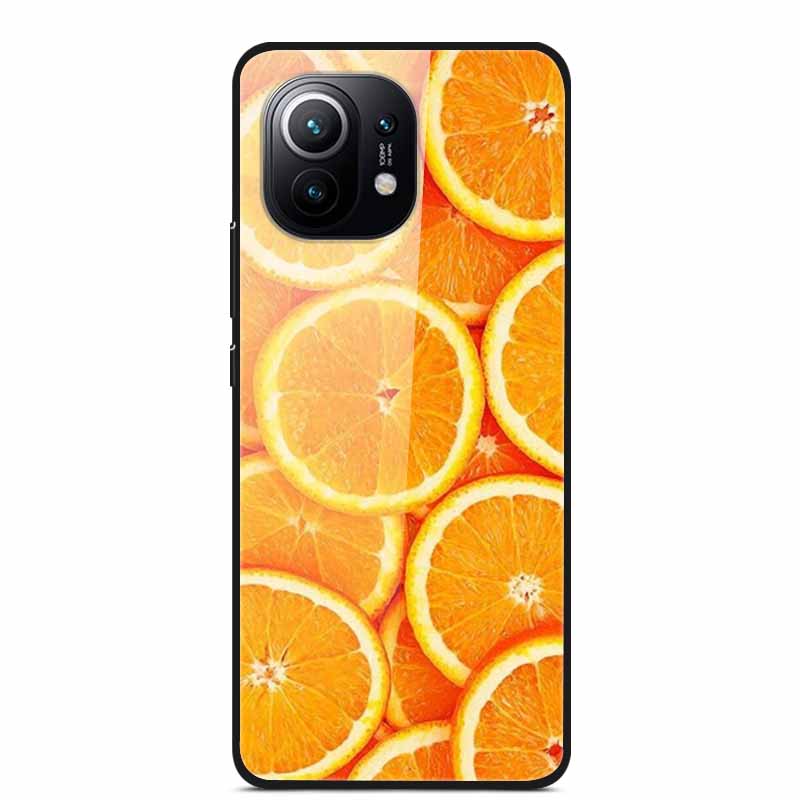 Glass Back Cover For Xiaomi 11 Lite 5G NE Case Soft Edge Hard Tempered Glass Case For Xiaomi Mi 11 Lite 5G NE Phone Case Coque