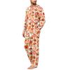 Men's Halloween Print Pajama Set Casual Loose Fit Sleepwear for Holiday Parties