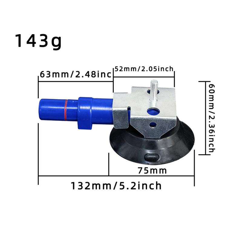 3In Pump Rubber Cups For Car Dent Repair Light Gooseneck Pipe Accessory 75Mm Handle Pump Suction Cups Tools