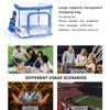 Zipper Lunch Bag Transparent Travel Storage Bag Toiletries Organizer Clear Beach Bag  Camping