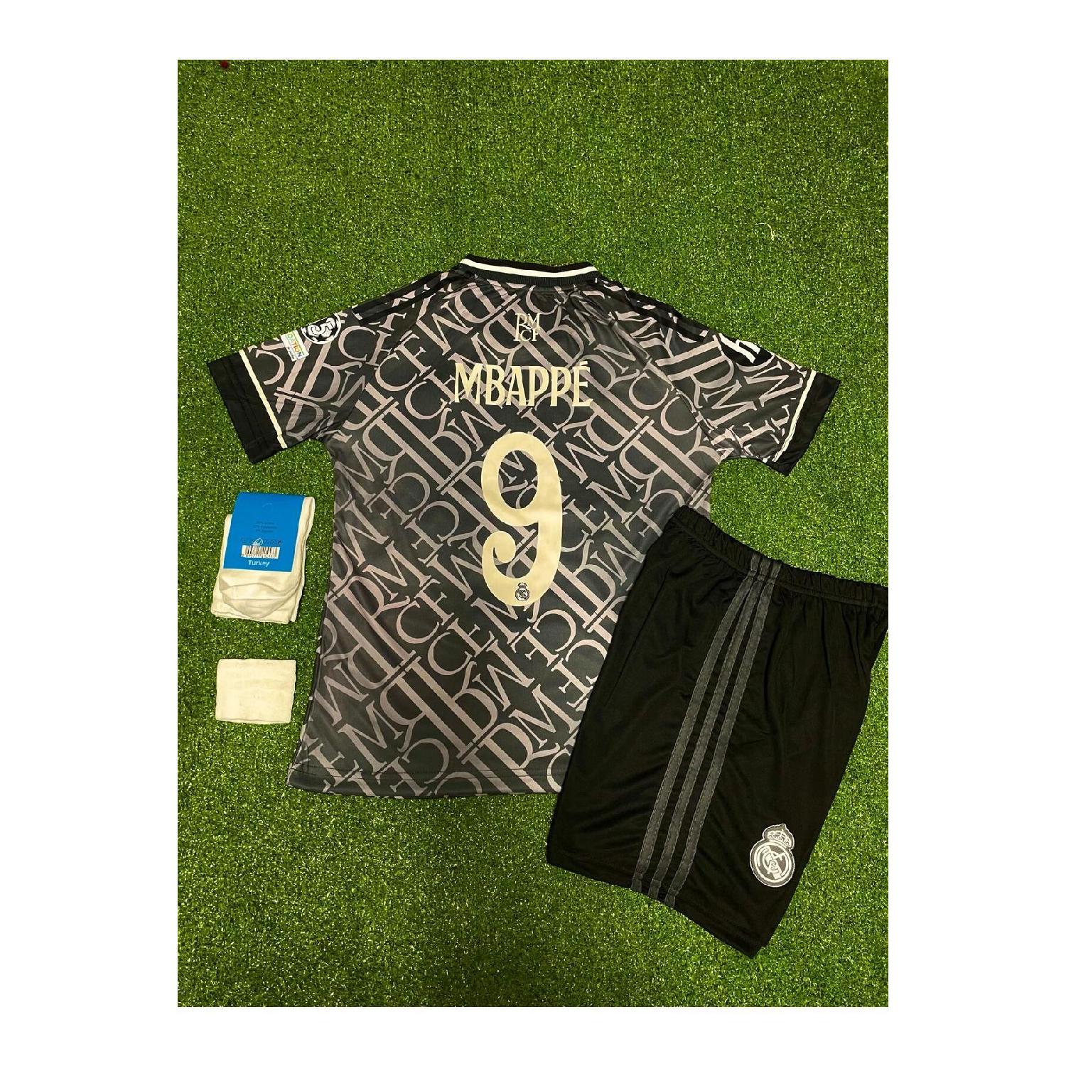 

2024/25 New Season Kylian Mbappe Kids Jersey Set Of 4 (third Shirt) 3-4 Yaş чёрный