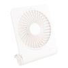 Desk Fan 3 Speeds Low Noise Portable Rechargeable Mini Fan for Car Home Camping White