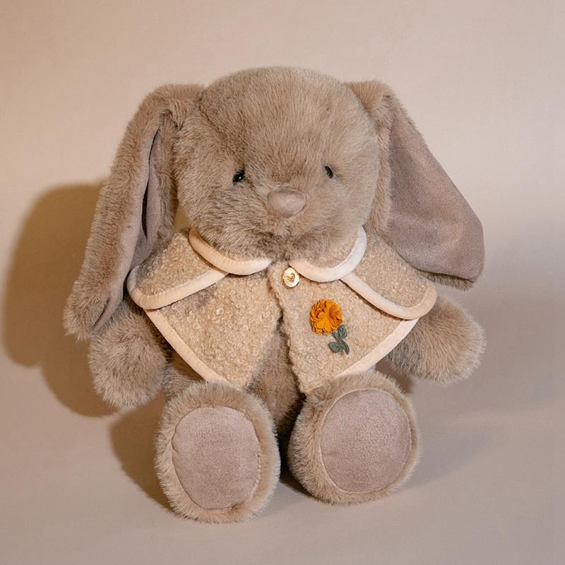 Toy Bunny Plush Doll Shawl Rabbit Sleep Buddy Stuffed Animal Occasions Gift